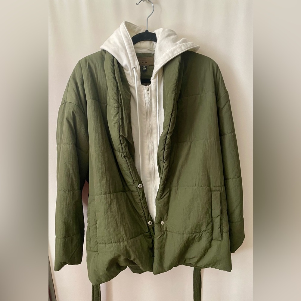 BLANK NYC Hooded Quilt Jacket